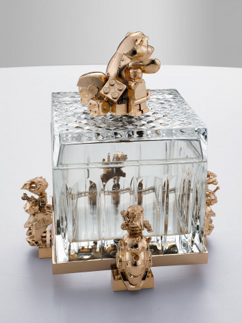 Crystal triump with old toys